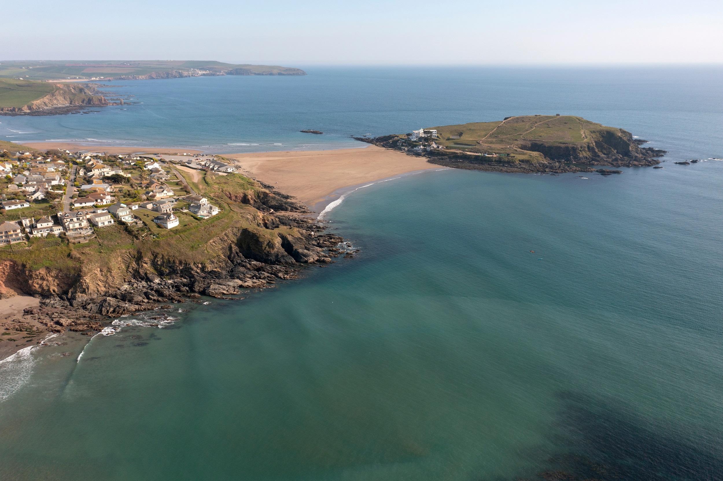 plage de Bigbury on Sea