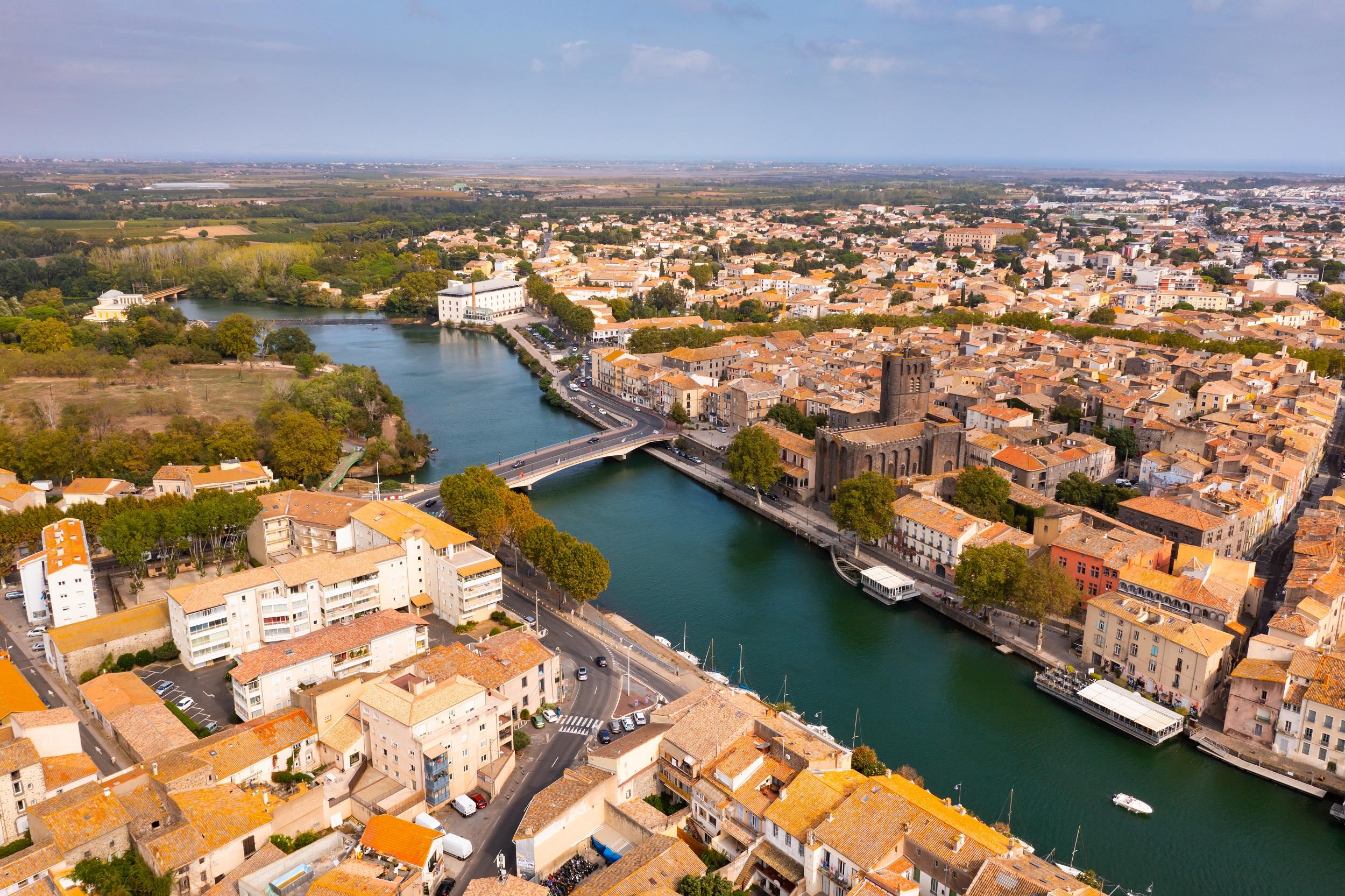 Frankreich-Agde-Stadt