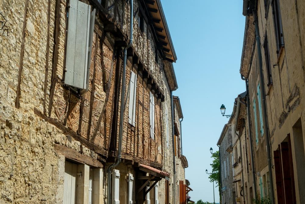 Frankreich Lot et Garonne schmale Straße