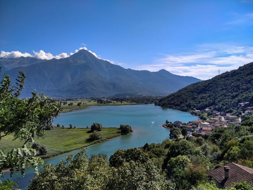 Italy Lake Como Mera River